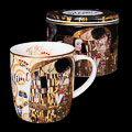 Gustav Klimt Porcelain mug, The kiss (metal tin)