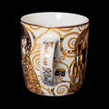 Gustav Klimt Porcelain mug, The kiss (detail n°3)