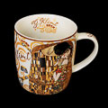 Gustav Klimt Porcelain mug, The kiss (detail n°5)