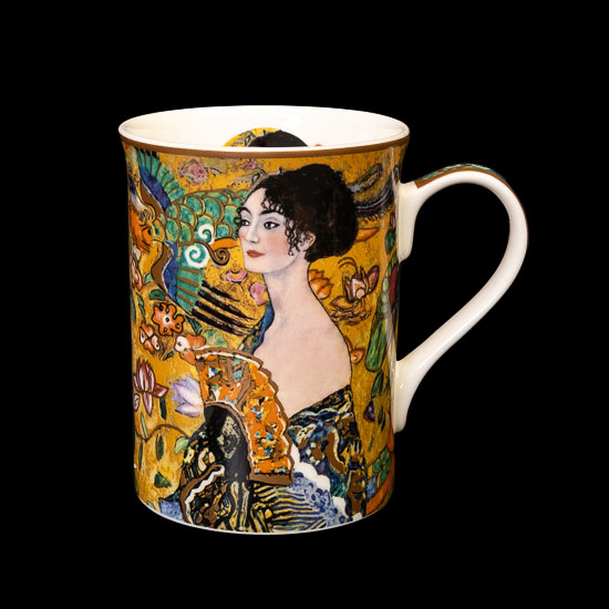 Gustav Klimt Porcelain mug, Lady with fan (Carmani)