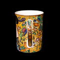Gustav Klimt Porcelain mug, Lady with fan