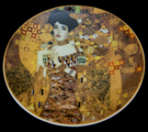 Gustav Klimt porcelain saucer, Adèle Bloch