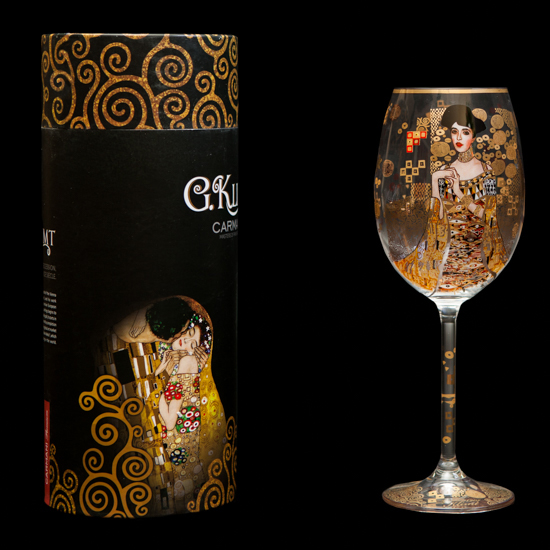 Gustav Klimt Wine Glass : Adele Bloch (Carmani)