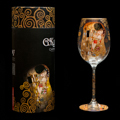 Gustav Klimt Wine Glass : The kiss (Carmani)