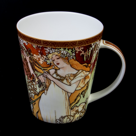 Alphonse Mucha Porcelain mug, Spring (Carmani)