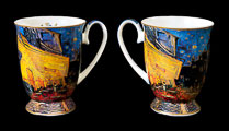 Duetto di tazze Vincent Van Gogh, Terrazza del caff di notte