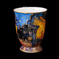 Vincent Van Gogh Set of 2 porcelain mugs, Cafe Terrace at Night (heart box)