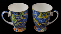 Vincent Van Gogh Set of 2 porcelain mugs, Irises