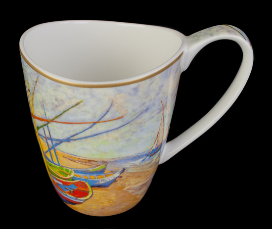 Mug Vincent Van Gogh, in porcellana : Le barche