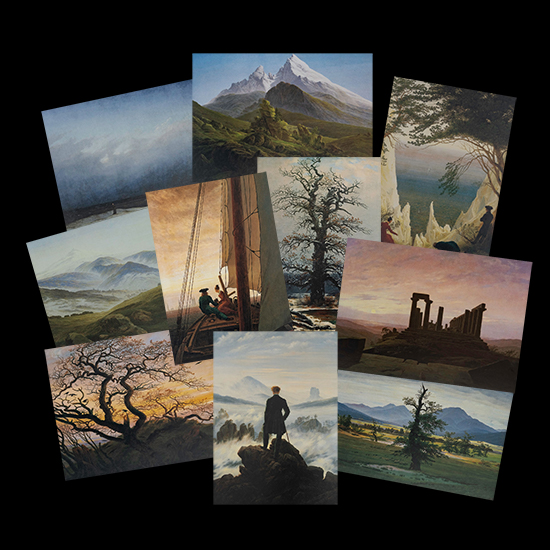 10 Cartes postales Friedrich (Lot)
