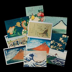 10 tarjetas postales Hokusai