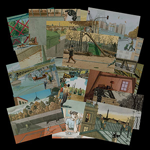 18 postcards of Juillard