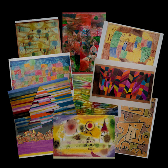 13 Cartes postales Paul Klee (Lot n°1)
