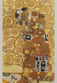 Carte postale Gustav Klimt : L'étreinte