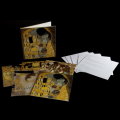 Bustina di 10 cartoline doppie di Gustav Klimt