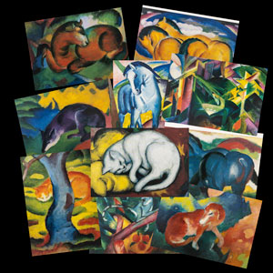 10 tarjetas postales Franz Marc