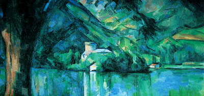 Carte postale Czanne : Lac d'Annecy, 1896