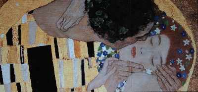 Carte postale Klimt : Le Baiser, 1908