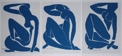 Carte postale Matisse : Nu bleu, 1958 