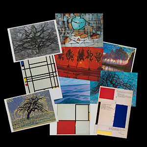 10 Cartes postales Piet Mondrian