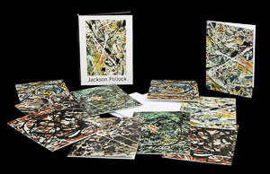 Sleeve of 10 postcards of Jackson Pollock