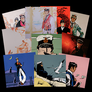 10 Cartes postales Corto Maltese de Hugo Pratt (Pochette n°2)