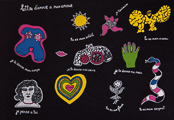 cartolina doppia di Niki de Saint Phalle : Love