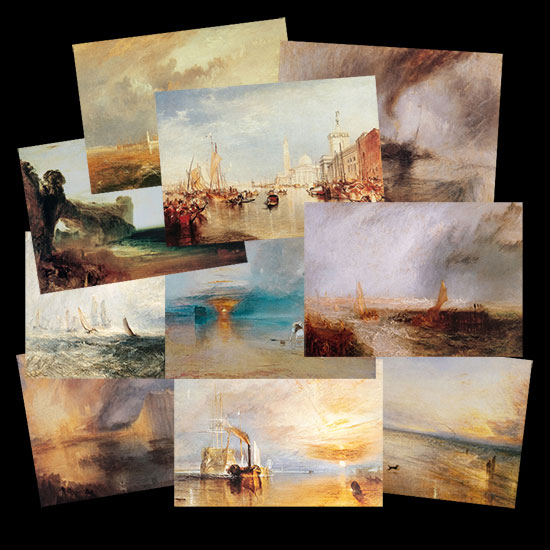 10 Cartes postales de William Turner (Lot n°3)