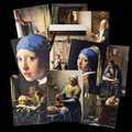 Lot de Cartes postales de Johannes Vermeer