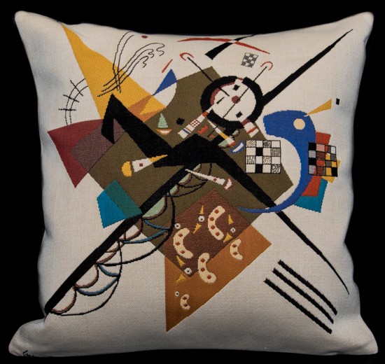 Kandinsky cushion cover : Auf Weiss II (1923)