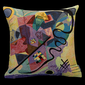Kandinsky cushion cover : Yellow, red, Blue, 1925