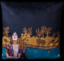 Gustav Klimt cushion : Judith (back)
