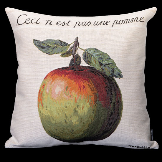 Magritte cushion cover : This is not an apple