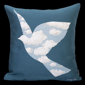 Housse de coussin Magritte : L'oiseau du ciel