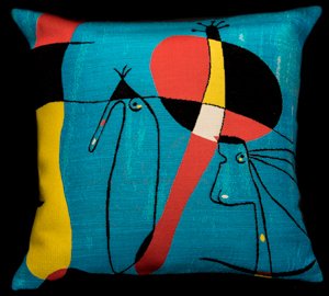 Joan Miro cushion cover : Pour Pilar, de tout coeur II