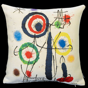 Joan Miro cushion cover : Untitled 1775 (1963)