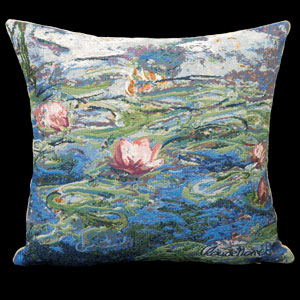 Claude Monet cushion cover : Morning Water lilies
