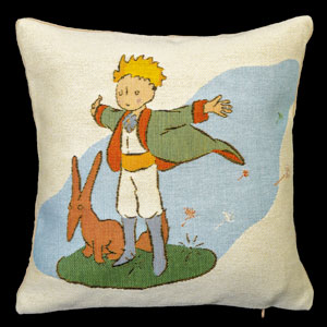 Saint Exupéry cushion cover : Little Prince, Cape, Fox