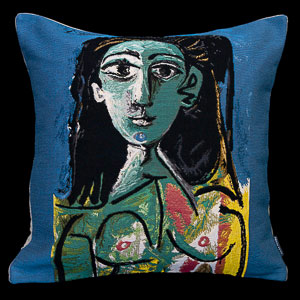 Housse de coussin Pablo Picasso : Buste de Jacqueline, 1963
