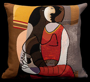 Fodera di cuscino Pablo Picasso : Femme assise, 1927