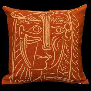 Pablo Picasso cushion cover : Femme au chapeau, 1962