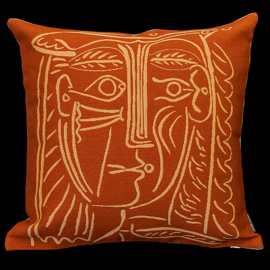 Pablo Picasso cushion cover : Woman with hat, 1962