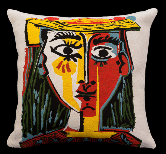 Pablo Picasso cushion cover : Woman with a hat