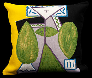 Pablo Picasso cushion cover : Femme en vert et mauve, 1947