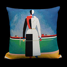 Artistic cushions after Malevitch