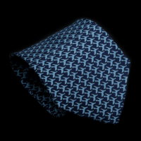 Georges Braque Silk Tie, Eagle (Navy blue background)