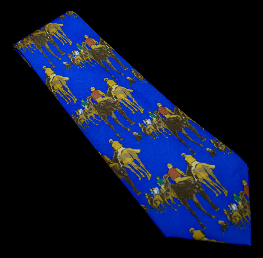 Edgar Degas Silk tie : Aux courses (blue)