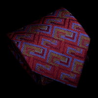Corbata de seda Sonia Delaunay, Abstract Woven (rojo)