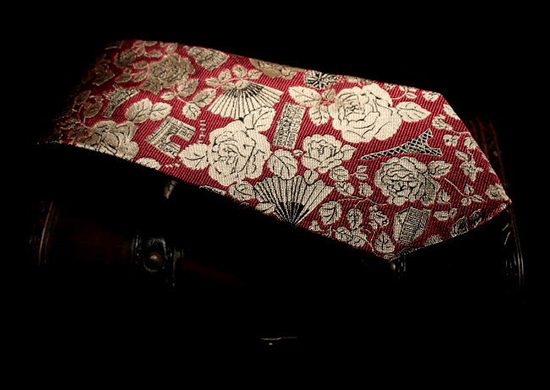 Cravate soie Raoul Dufy : Paris (rouge)