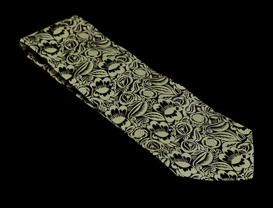Cravate soie Raoul Dufy : Perse (bronze)